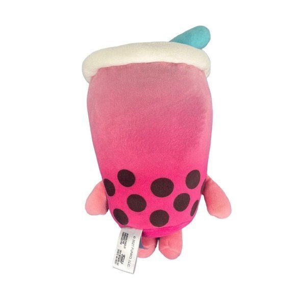 Funko Pink Bubble Tea Blue Straw Sleepy Plush Stuffed Gamestop Exclusive 2021 - Picture 6 of 10
